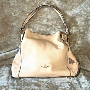 Tan Coach leather purse